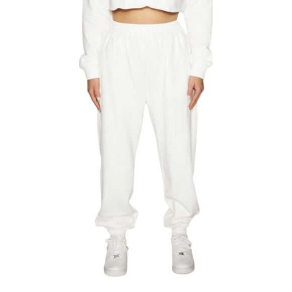 Naked‎ Wardrobe Jogger Cozy Sweatpants Women's sz XL in White NEW WITH TAGS - Picture 7 of 12